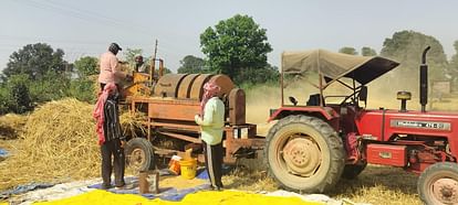 Kathua News: गेहूं की कटाई के काम ने पकड़ी रफ्तार, नहीं सक्रिय हुए केंद्र Wheat harvesting work gained momentum, centers did not become active