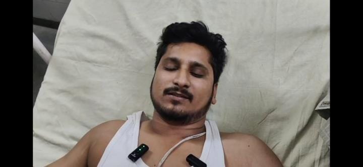 A young man travelling in a car was attacked, his condition was critical