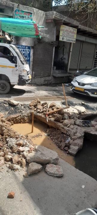 Leaked Gangajal drinking water line was repaired
