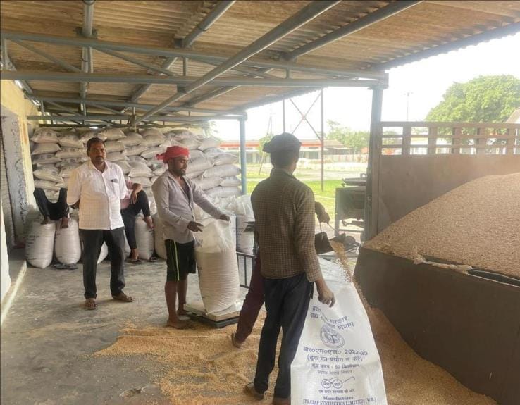 430 quintals of wheat was rejected by the depot