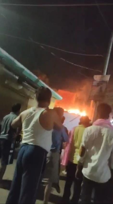 Fire broke out in welding factory due to short circuit