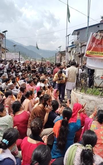 Protest in Bhaderwah