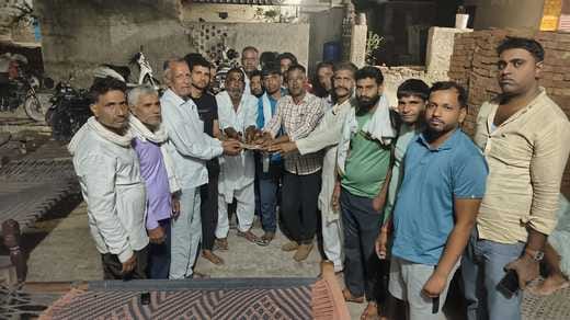 1.21 lakh rupees given for the construction of Dharamshala