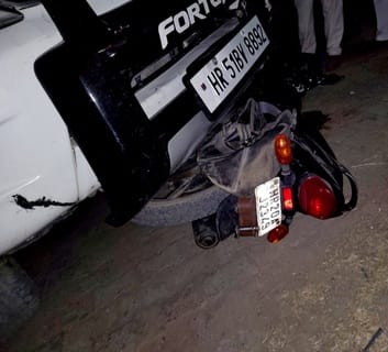 Bike rider injured in collision with Fortuner
