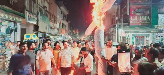 There was also anger in Jasrana against the Pahalgam incident