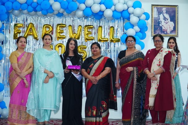 Miss Farewell Gurvinder and Himanshi Miss Charming