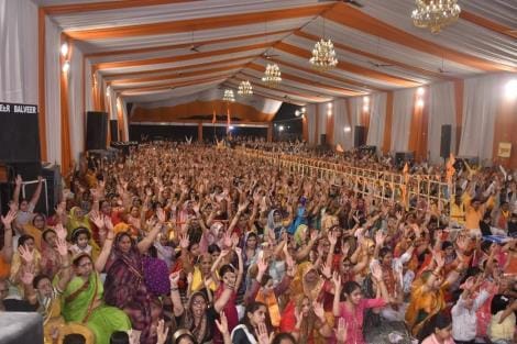 A glimpse of Lord Shri Ram's return to Ayodhya from the forest was seen in Ram Katha