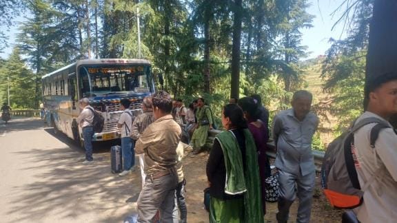 The roadways bus broke down a short distance away from the station