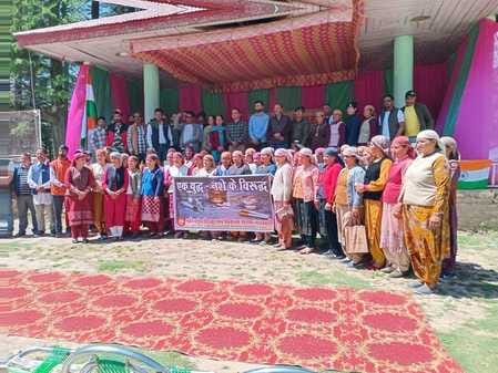 A rally was taken out in Nankhari and the message of a drug-free society was given