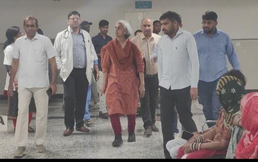 Director Dr. Geeta Gathwal inspected the medical college campus