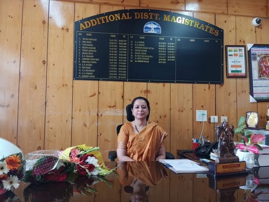 ADM Shilpi Bekta joined and took blessings of Bajreshwari Mata