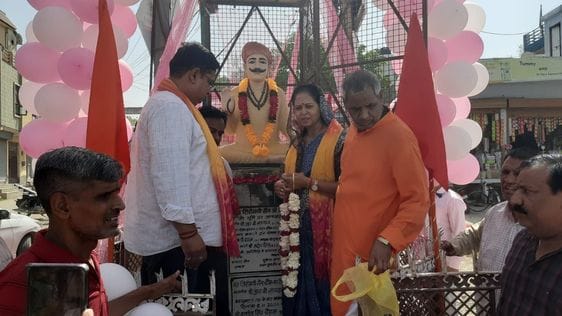 Maharaja Sain Jayanti was celebrated with great pomp in Narnaul