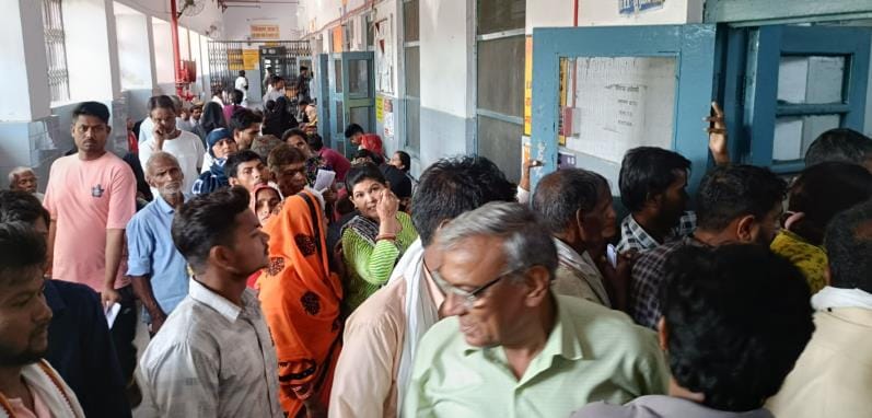 1555 patients reached the district hospital