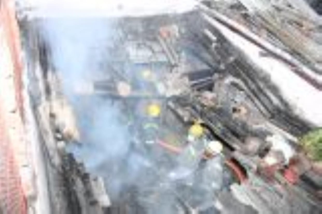 Fire broke out in the house, old lady and her daughter were saved