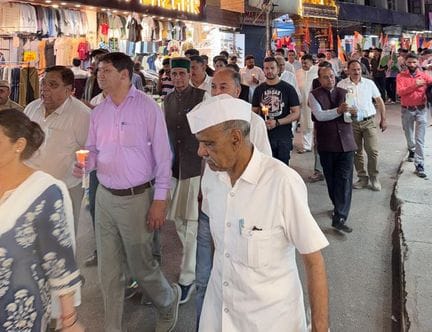 Congress took out a candle march