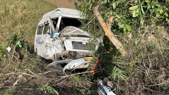 Accident on Katra Road, Four Injured