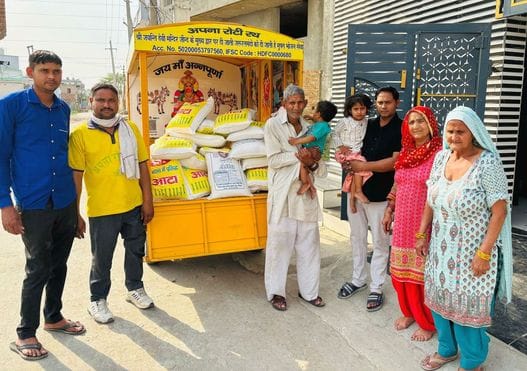 Donated five quintals of flour to the organization on daughter's birthday