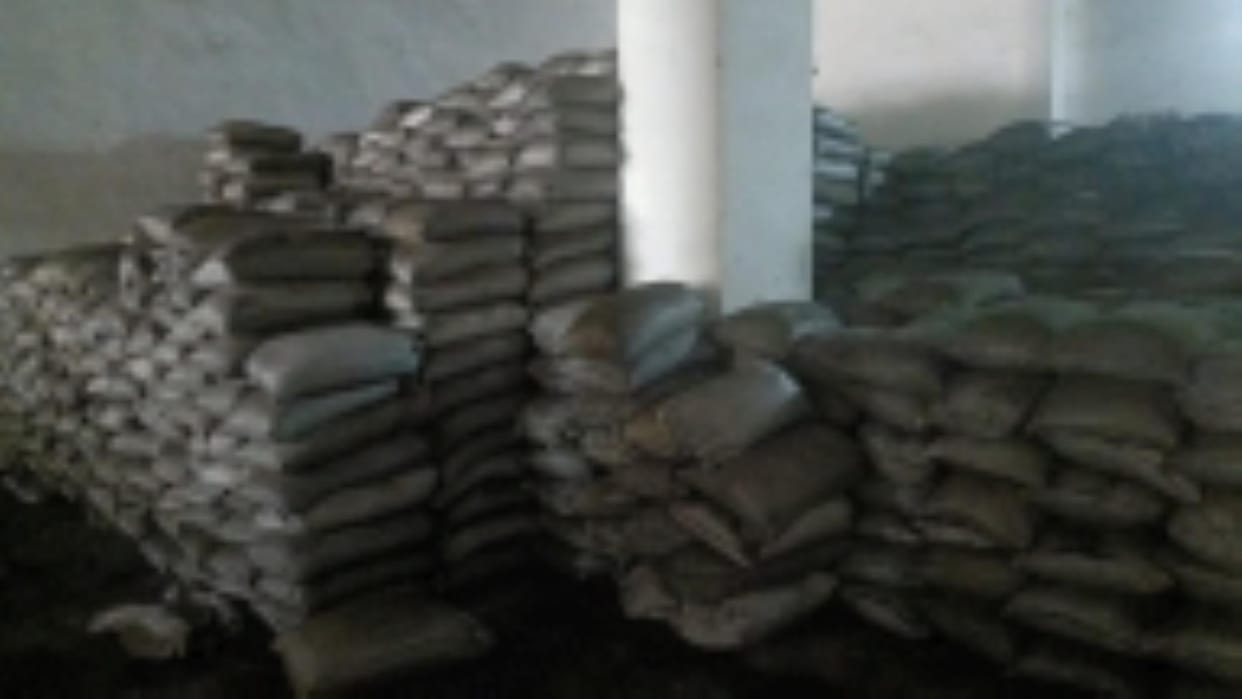 Raid in a warehouse near the fodder market, black soil grains like mustard found in 1930 sacks, sealed