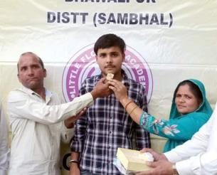 Aaradhya is the district topper in high school and Abhinav is the district topper in intermediate
