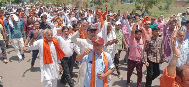 Hindu organizations took out a protest march, demanding action against terrorists