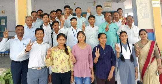 Priyanshi topped in Intermediate and Naman topped in High School