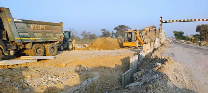 The highway was blocked twice, but the ROB work is not complete