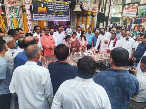 Anger over the murder of tourists, tribute paid by taking out a candle march