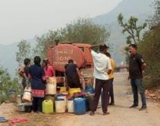 6,000 liters of water will be distributed to the villagers daily through tankers and pickups