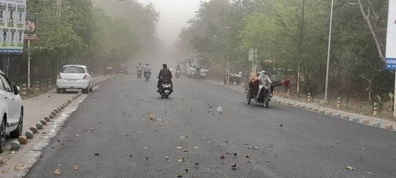 Weather changed with storm