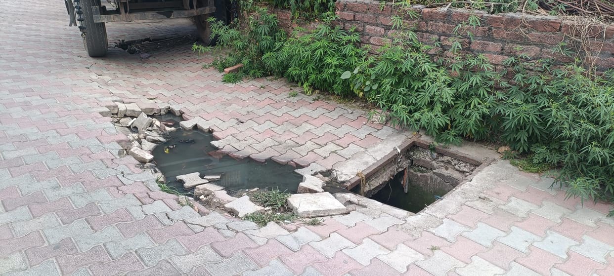 Slab Broken of Drain