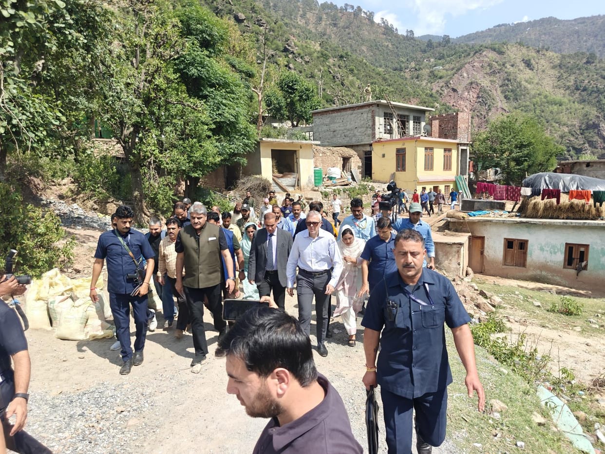 CM Visit Ramban Third time after Natural Calamity