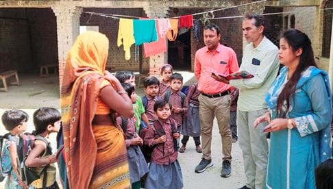 There was no water or toilet facility, when the school teachers ran away after investigation