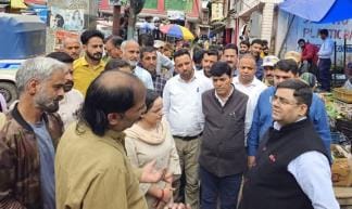 MLA And DC Visit in City