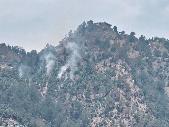 Forest fire reached the door of God in Didihat