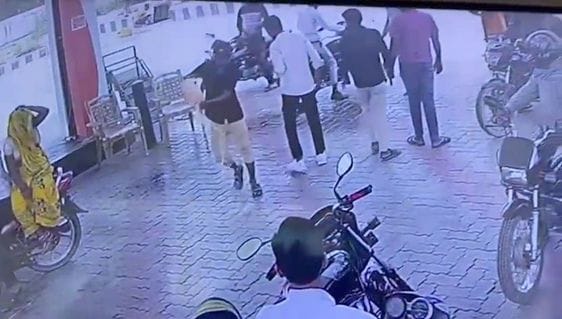 Angry youth sprayed petrol in the pump premises