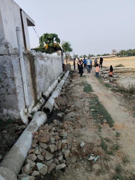 Sewer line built in Khaira village