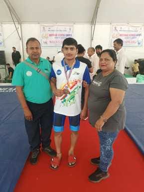Along with the wrestlers, he also defeated the corrupt system and won a medal at the National level