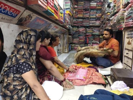 Textile market is bustling on Akshaya Tritiya, business worth two crores expected