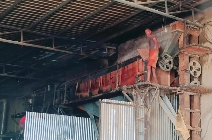 bahraich news fire broke in mill