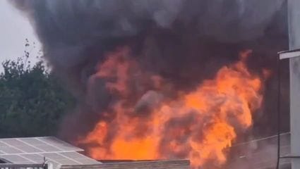 70 huts of migrants burnt to ashes in Nandpur, loss of lakhs