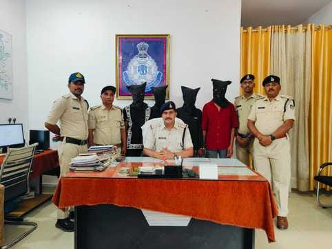 Shahdol News Big success of Byahari police four accused of robbery arrested in 24 hours