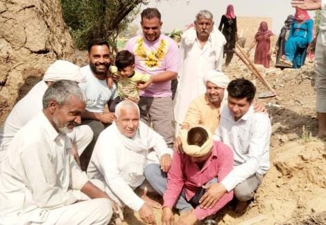 Foundation stone of Sant Ravidas Dharamshala laid on disputed land in Jandalikala