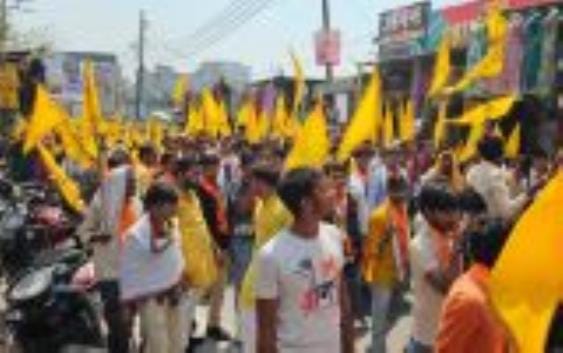 Slogans of Jai Parshuram echoed in the procession