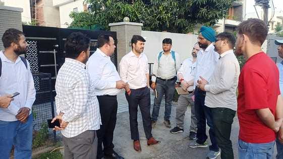 jammu, street light, jmc, inpection