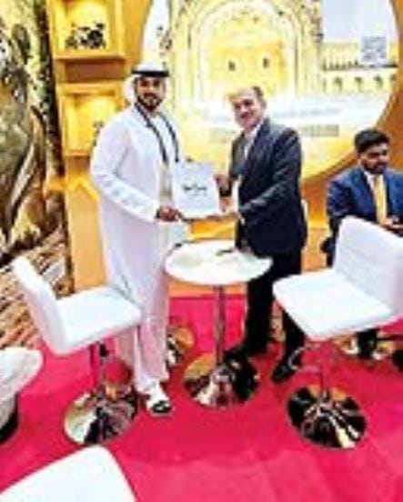 Rumi Darwaza and Bada Imambara are attracting people in Dubai Travel Mart