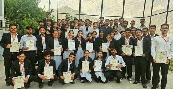 Students who completed computer diploma course were honored
