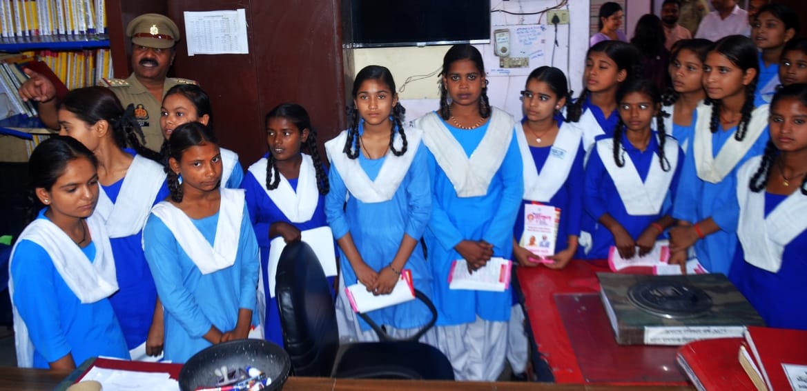 The girl students saw the way the police work...they broke the silence and asked questions