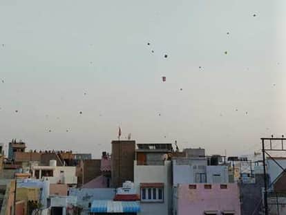 Vasant Panchami: Meerut's sky covered with kites, youth and children dancing on DJ, Chinese Manjha being used