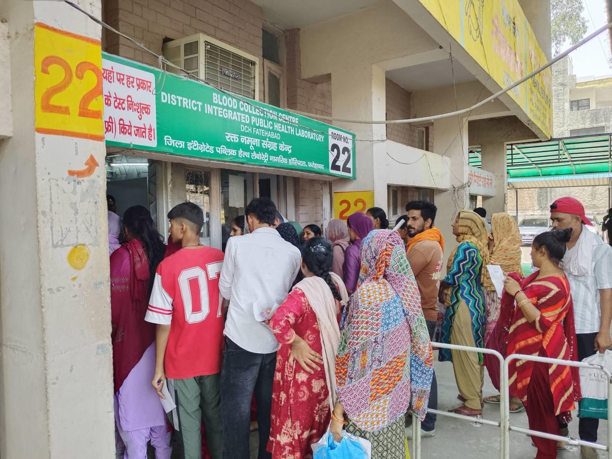 Patients in the civil hospital will now be able to give samples till 2 pm, the report will be available from the blood bank