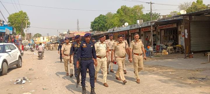 Seven people who were putting up tents outside Raipur Rani police station were taken into custody